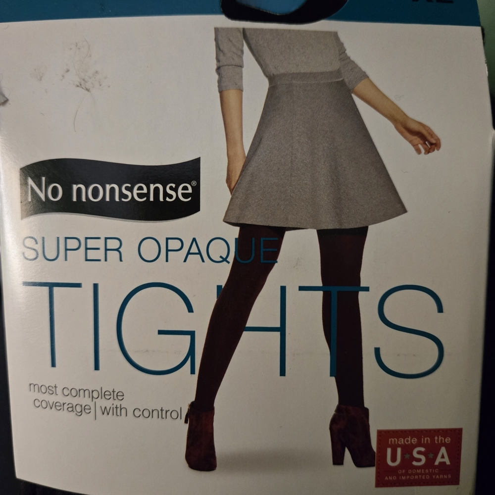 No Nonsense Women's Super Opaque Tights - Black